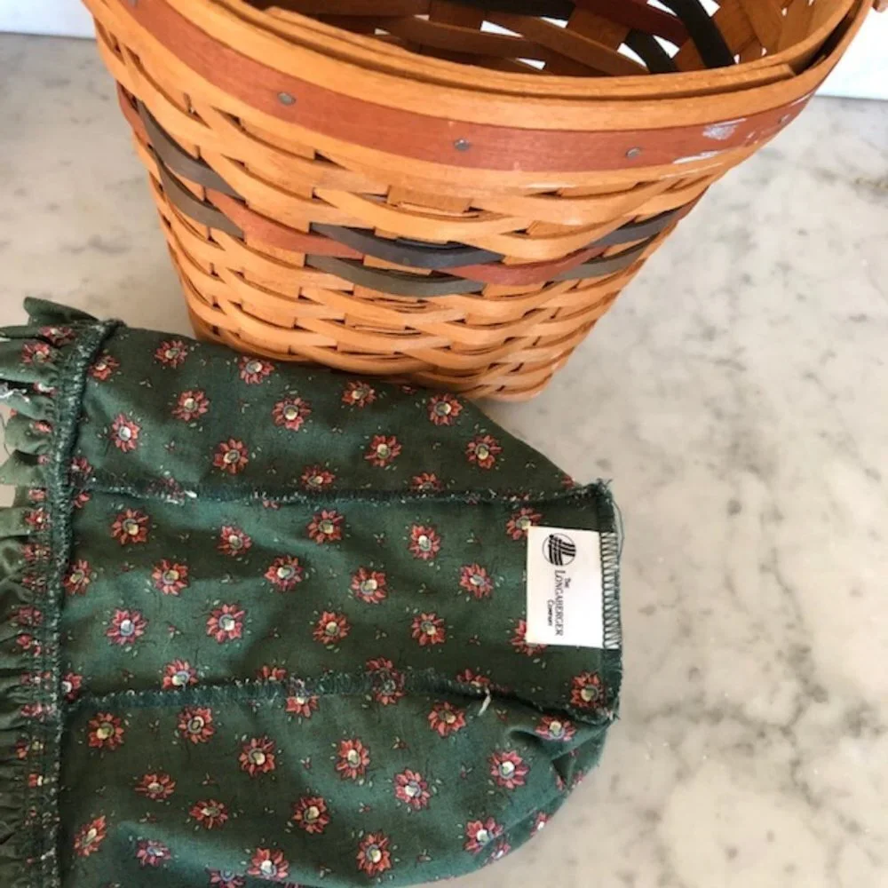 LONGABERGER Shades of Autumn Harvest Basket, Liner & Protector
